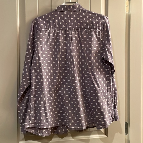 Lavender Polka Dot Button Up - Picture 5 of 5